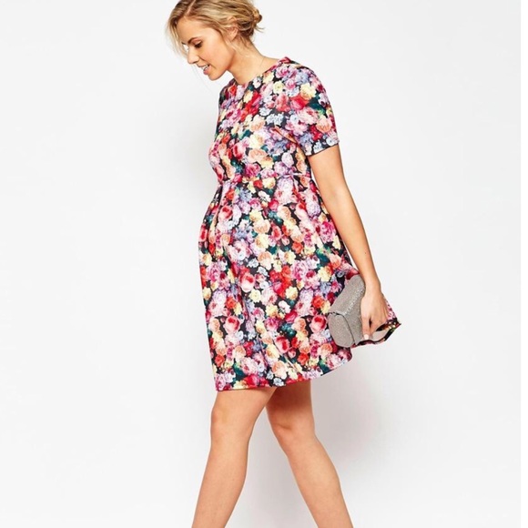 ASOS Maternity Dresses & Skirts - NWT ASOS Maternity Scuba Skater Dress in Floral